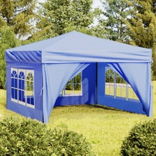 Peotelk vidaXL külgedega, 3x3 m, sinine
