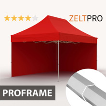 Pop-up telk Zeltpro Proframe, punane, 3x2 m