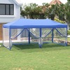 Peotelk vidaXL külgseintega, 3x6 m, 572x292x244 cm, sinine