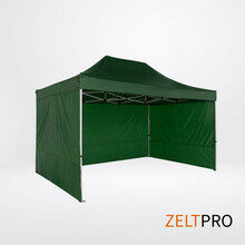 Müügitelk Zeltpro TITAN, 3x4,5 m, roheline, katus ja seinad (4 tk) komplekt