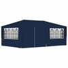 Peotelk vidaXL külgseintega, 4x6 m, sinine, 90 g/m2