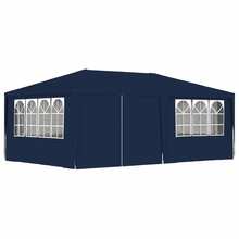 Peotelk vidaXL külgseintega, 4x6 m, sinine, 90 g/m2
