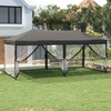 Peotelk vidaXL külgedega, 3x6 m, 572x292x244 cm, antratsiit
