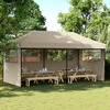 Kokkupandav pop-up peotelk vidaXL 3 külgseinaga, taupe