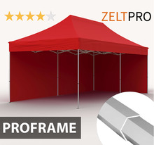 Müügitelk Zeltpro Proframe, 3x6 m, punane