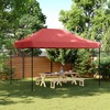 Kokkupandav peotelk vidaXL, 410x279x315 cm, bordo