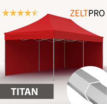 Müügitelk Zeltpro Titan, punane, 4x8 m