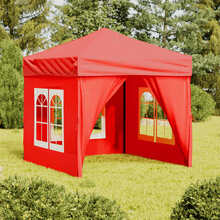 Peotelk vidaXL seintega, 2x2 m, punane