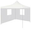 Kokkupandav peotelk vidaXL 2 seinaga, 3x3 m, valge