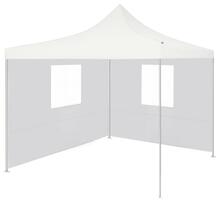 Kokkupandav peotelk vidaXL 2 seinaga, 3x3 m, valge