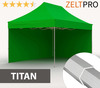 Pop-up telk Zeltpro Titan, roheline, 3x4,5 m