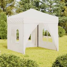 Peotelk vidaXL külgseintega, 2x2 m, valge