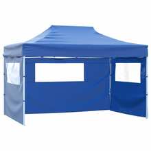 Kokkupandav telk vidaXL 3 seinaga, 3x4,5 m, sinine