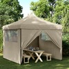 Kokkupandav pop-up peotelk vidaXL 4 külgseinaga, 292x292x315 cm, taupe
