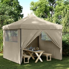 Kokkupandav pop-up peotelk vidaXL 4 külgseinaga, 292x292x315 cm, taupe