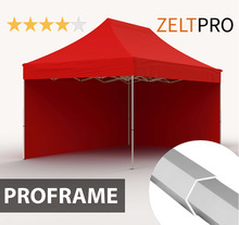 Pop-up telk Zeltpro Proframe, punane, 3x4,5 m