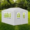 Peotelk vidaXL, 3x4 m, valge, 4 seinaga