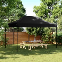 Kokkupandav peotelk vidaXL, 440x292x315 cm, must