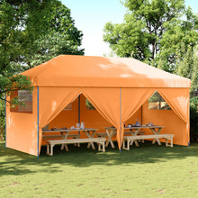Kokkupandav pop-up peotelk vidaXL 4 seinaga, 580x292x315 cm, oranž