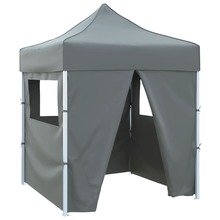 Kokkupandav peotelk vidaXL 4 seinaga, 2x2 m, antratsiit, teras