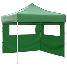 Kokkupandav telk vidaXL 2 seinaga, 3x3 m, roheline