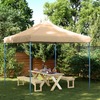 Kokkupandav pop-up peotelk vidaXL, 292x292x315 cm, beež