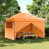 Kokkupandav peotelk vidaXL 4 seinaga, 410x279x315 cm, oranž