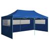 Kokkupandav peotelk vidaXL 4 seinaga, 3x6 m, sinine, teras