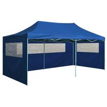 Kokkupandav peotelk vidaXL 4 seinaga, 3x6 m, sinine, teras