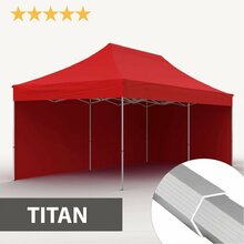 Pop-up telk Zeltpro Titan, punane, 3x6 m