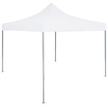vidaXL kokkupandav peotelk, 2x2 m, valge