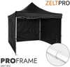 Müügitelk Zeltpro PROFRAME 2x2, must, katus ja seinad (4 tk)