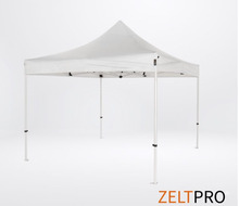 Pop-up telk Zeltpro Proframe, valge, 3x3 m
