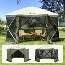 Paviljon Vevor 3,6x3,6 m, roheline, 6 külge