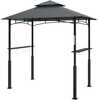 Grillpaviljon Outsunny LED-valgustusega, 243 x 148 x 248 cm, hall