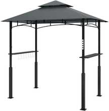 Grillpaviljon Outsunny LED-valgustusega, 243 x 148 x 248 cm, hall