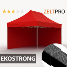 Pop-up telk Zeltpro Ekostrong, 3x4,5 m, punane
