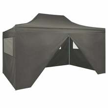 Kokkupandav peotelk vidaXL, 3x4 m, antratsiit, teras