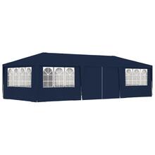 Proffessionaalne peotelk vidaXL külgseintega, 4x9 m, sinine, 90 g/m2