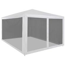 Peotelk vidaXL 4 võrgust küljeseinaga, 4x3 m, hall