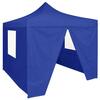 Kokkupandav telk vidaXL 4 seinaga, 2x2 m, sinine, teras