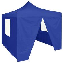 Kokkupandav telk vidaXL 4 seinaga, 2x2 m, sinine, teras