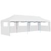 Kokkupandav pop-up peotelk vidaXL 5 seinaga, 3x9 m, valge
