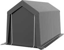 Garaažitelk Outsunny, 2,1 x 3,6 x 2,35 m, tumehall
