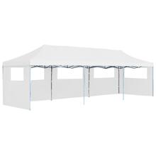 Kokkupandav pop-up peotelk vidaXL 5 seinaga, 3x9 m, valge