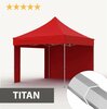 Pop-up telk Zeltpro Titan, punane, 3x3 m