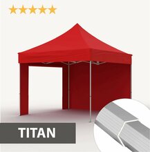 Pop-up telk Zeltpro Titan, punane, 3x3 m