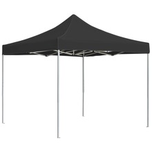 Kokkupandav peotelk vidaXL, 3x3 m, antratsiit, alumiinium
