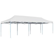 Kokkupandav peotelk vidaXL, 3x9 m, valge
