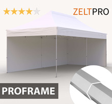 Pop-up telk Zeltpro Proframe, valge, 3x6 m